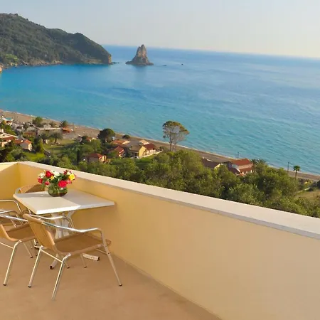 Maria With Pool And Gorgeous View - Agios Gordios * 아기오스고르디오스