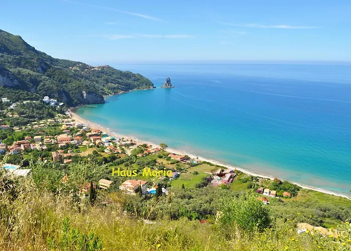 아파트 Maria With Pool And Gorgeous View - Agios Gordios 아기오스고르디오스