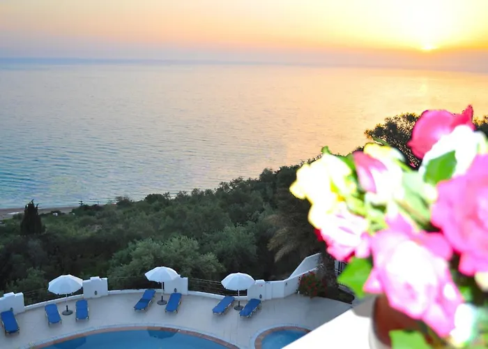 Maria With Pool And Gorgeous View - Agios Gordios アパート アギオス・ゴルディオス
