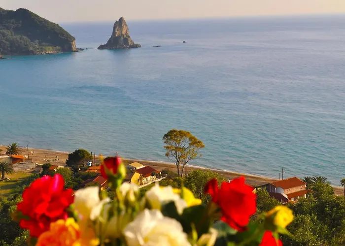 Maria With Pool And Gorgeous View - Agios Gordios アギオス・ゴルディオス
